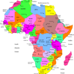 How many countries are in Africa: 54